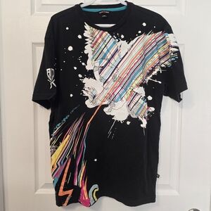Artful Dodger Embroidered Eagle T Shirt Size XL